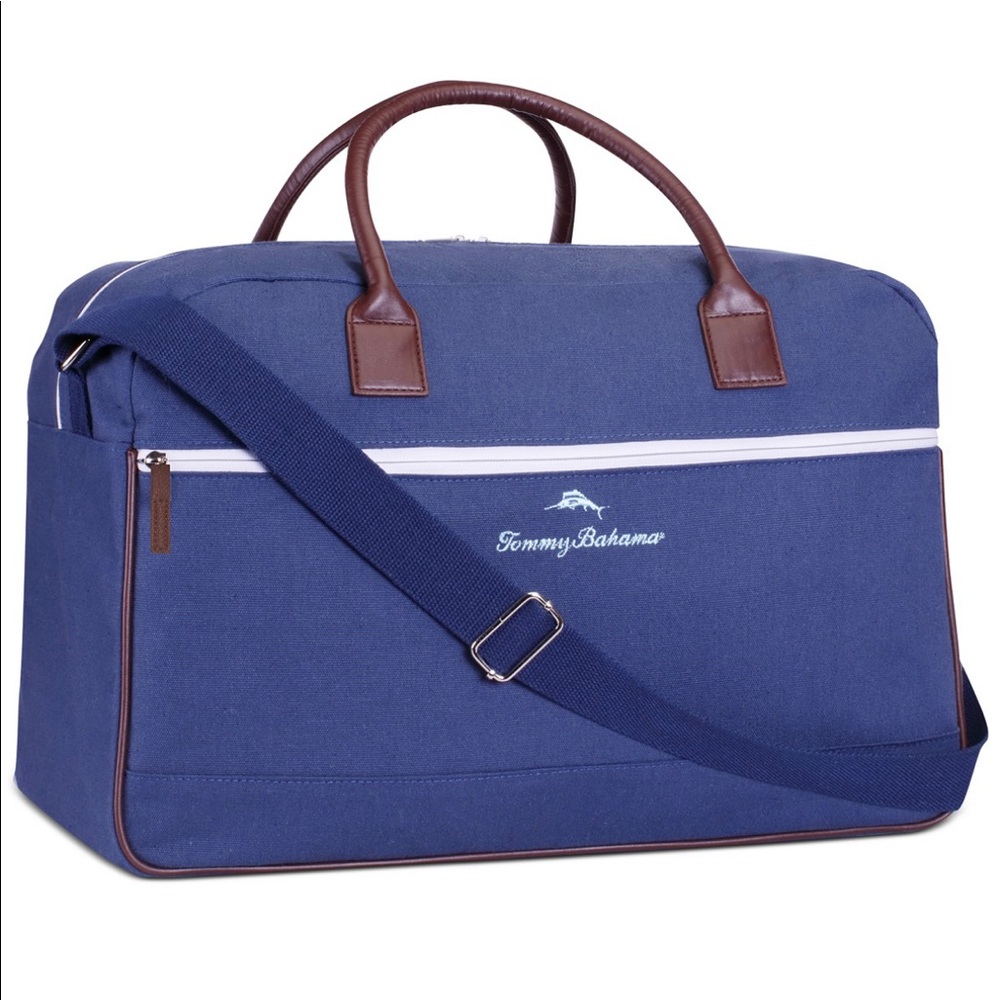 Tommy Bahama canvas duffel bag